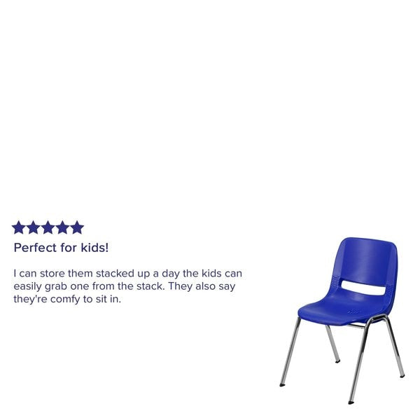 Stach Chair, Navy w/Chrome Frame, 14