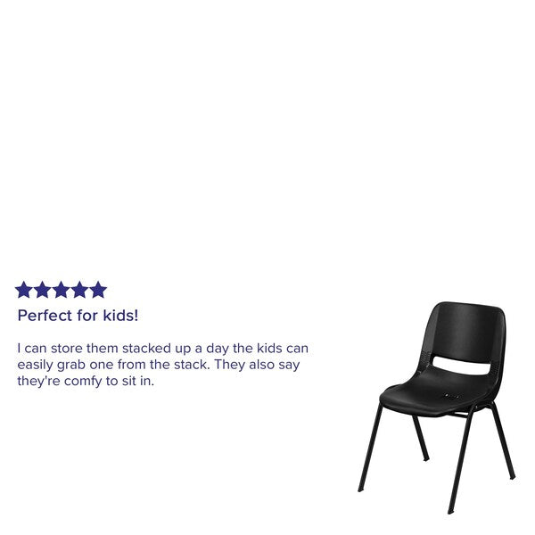 Stack Chair, Frame, Black, 14