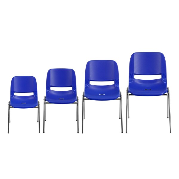 Stach Chair, Navy w/Chrome Frame, 16