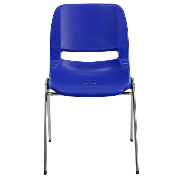 Stach Chair, Navy w/Chrome Frame, 16