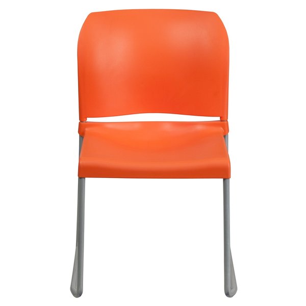 Sled Stack Chair, Plastic, Full Back, OR
