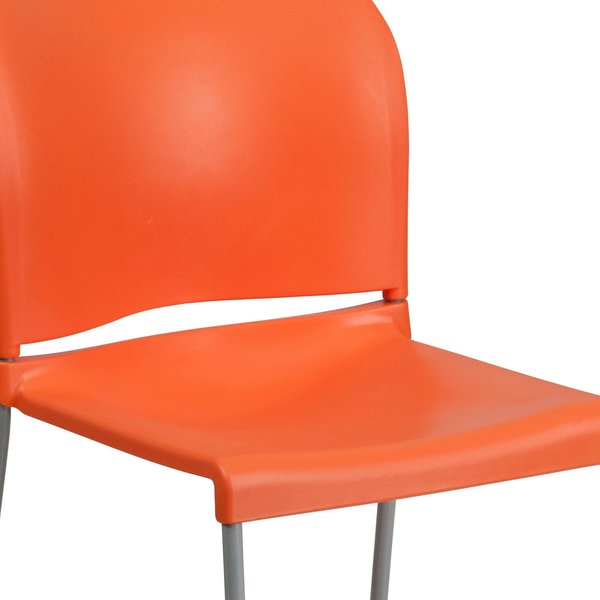 Sled Stack Chair, Plastic, Full Back, OR
