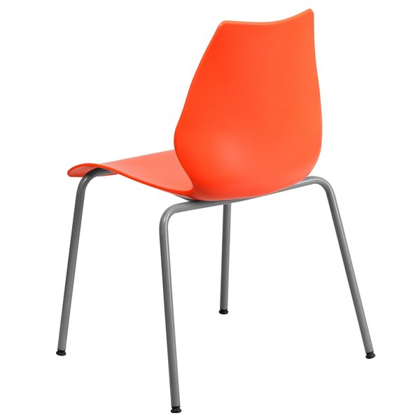 Plastic Stack Chair, Orange