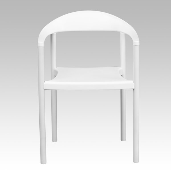 Cafe Chair, Stackable, Plastic, White