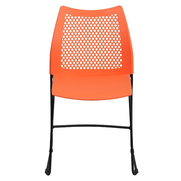 Sled Stack Chair, Plastic, Air-Vent Bck, OR