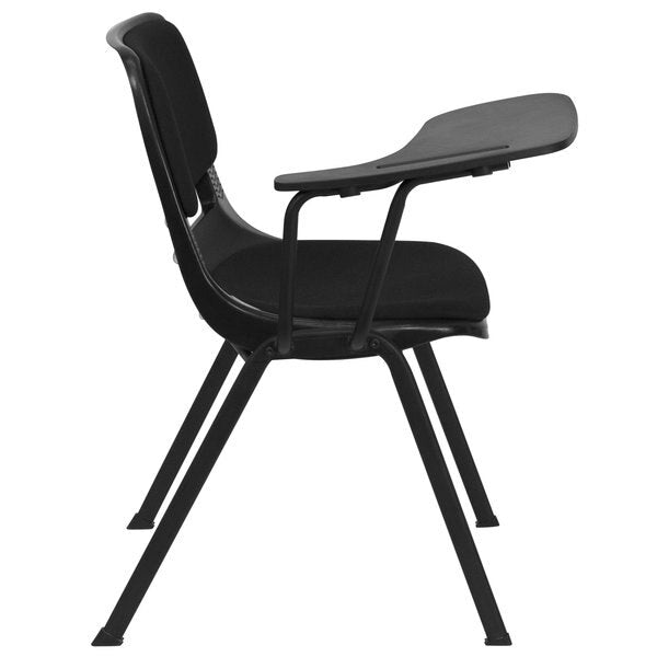 Right Handed Tablet Arm Chair, Plastic, Bk, 21