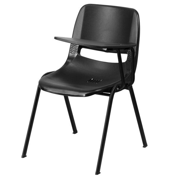 Tablet Arm Chair, Left Hand Flip-Up, Blk, 21