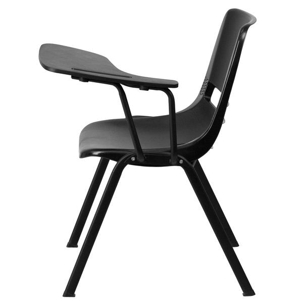 Tablet Arm Chair, Left Hand Flip-Up, Blk, 21