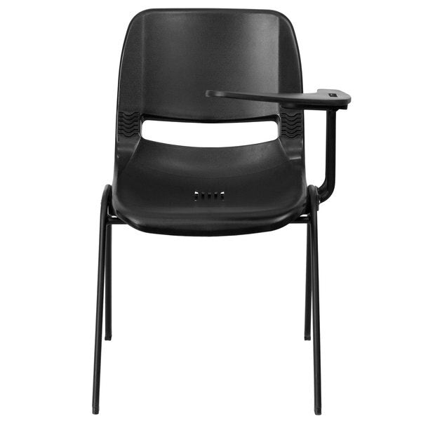 Tablet Arm Chair, Left Hand Flip-Up, Blk, 21
