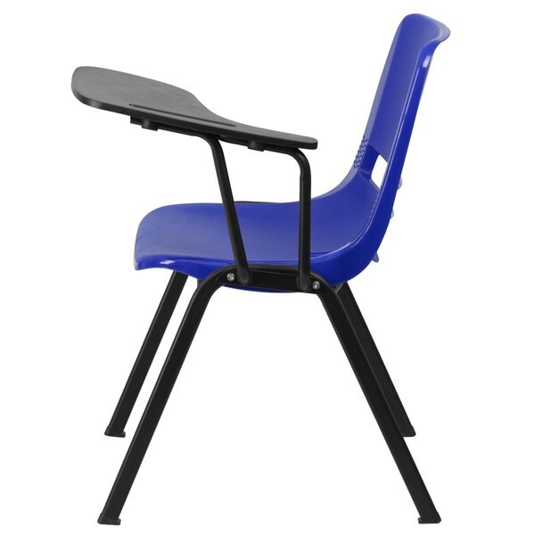 Tablet Arm Chair, Left Hand Flip-Up, Blu, 21
