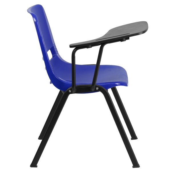 Tablet Arm Chair, Right Hand Flip-Up, Blu, 21