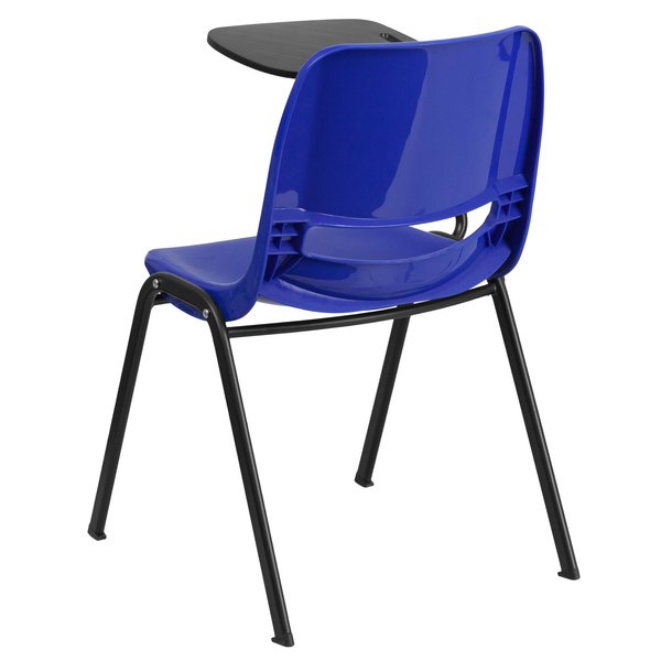 Tablet Arm Chair, Right Hand Flip-Up, Blu, 21