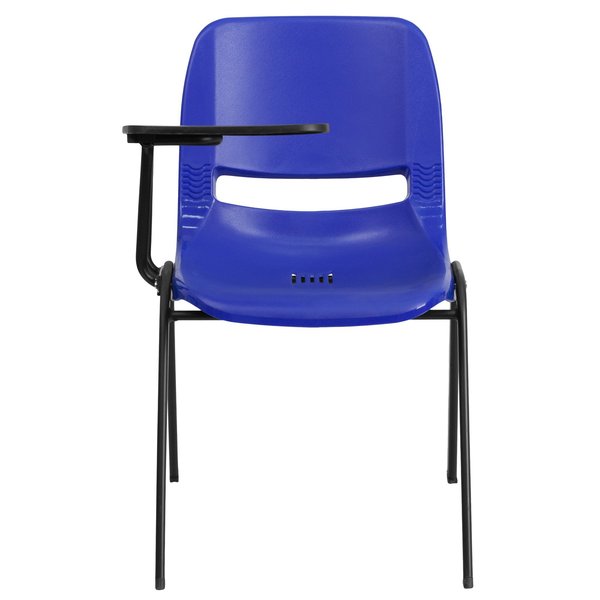 Tablet Arm Chair, Right Hand Flip-Up, Blu, 21