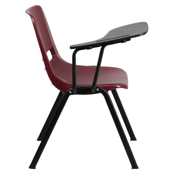 Tablet Arm Chair, Left Hand Flip-Up, Burg, 21