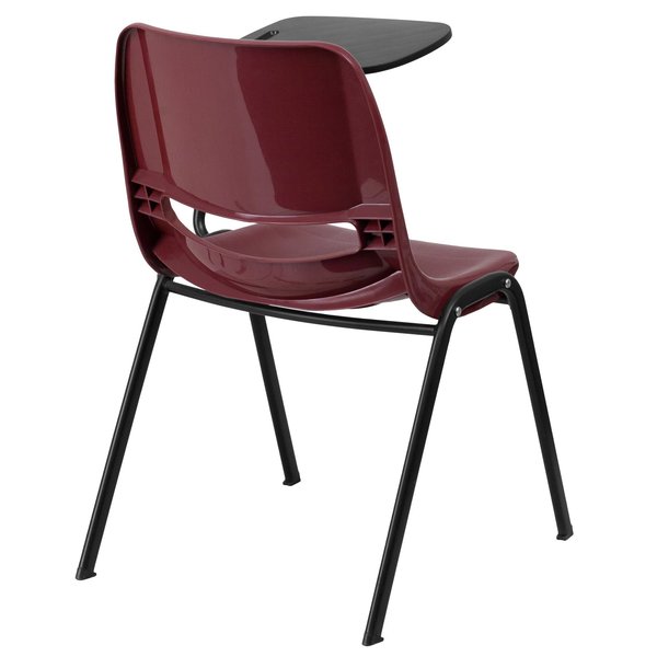 Tablet Arm Chair, Left Hand Flip-Up, Burg, 21