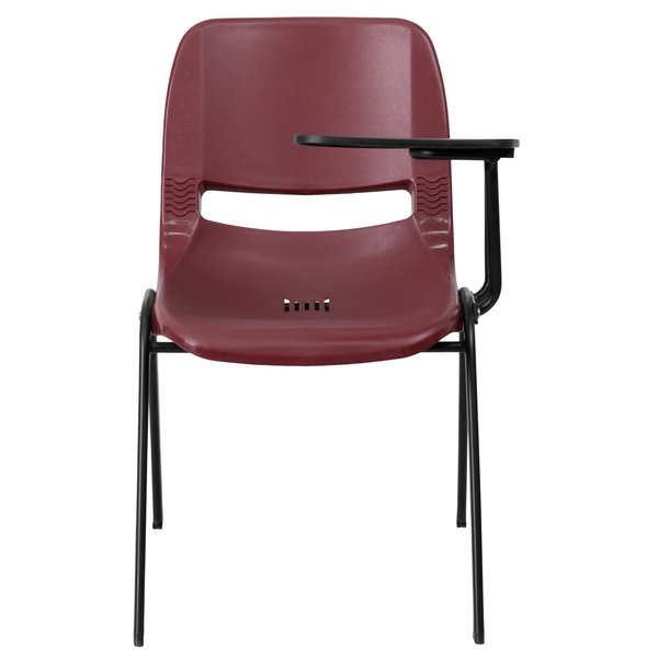 Tablet Arm Chair, Left Hand Flip-Up, Burg, 21
