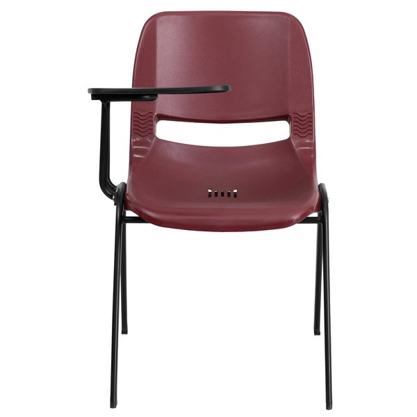 Tablet Arm Chair, Right Hand Flip-Up, Burg, 21