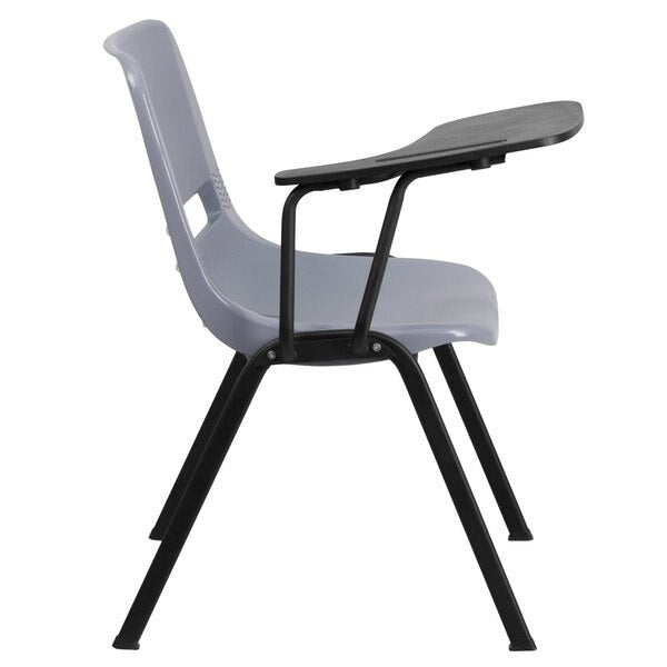 Tablet Arm Chair, Right Hand Flip-Up, Gray, 21