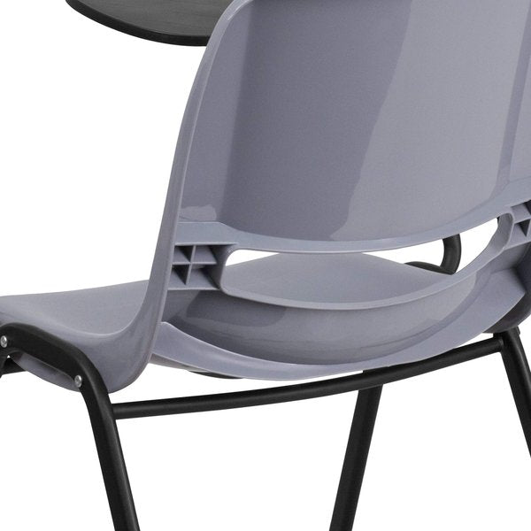 Tablet Arm Chair, Right Hand Flip-Up, Gray, 21