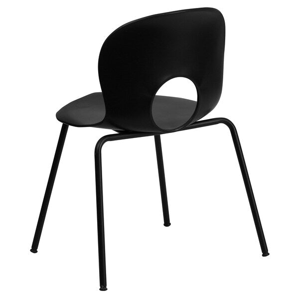 Stack Chair, Plastic, Black