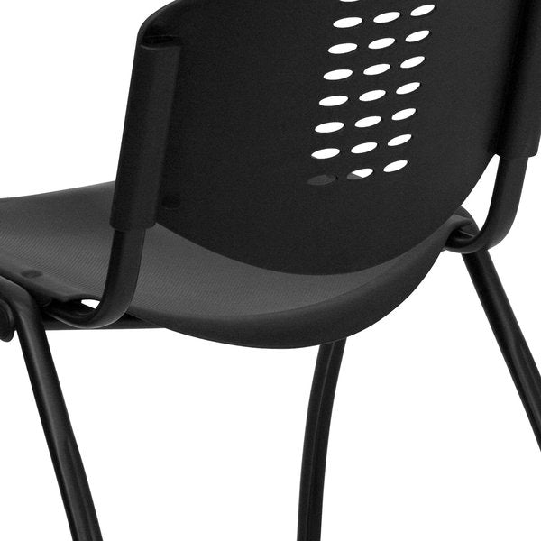 Stack Chair, Plastic, Black