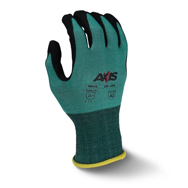 Cut Resistant Coated Gloves, A2 Cut Level, Foam Nitrile, 2XL, 1 PR