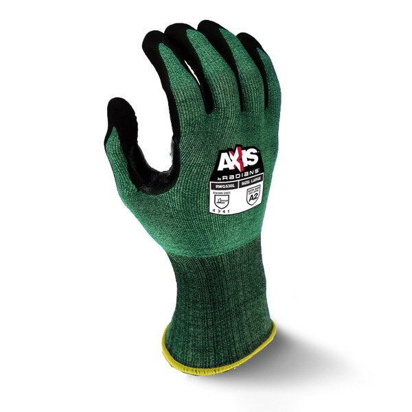 Cut Resistant Coated Gloves, A2 Cut Level, Foam Nitrile, S, 1 PR