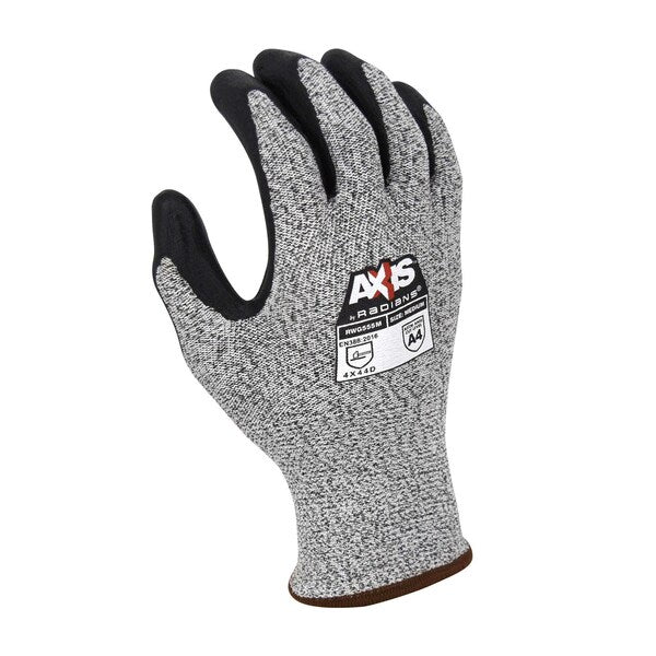 Cut Resistant Coated Gloves, A4 Cut Level, Foam Nitrile, 2XL, 1 PR