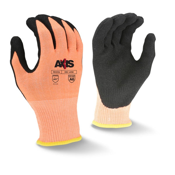Cut Resistant Coated Gloves, A6 Cut Level, Nitrile, XL, 1 PR