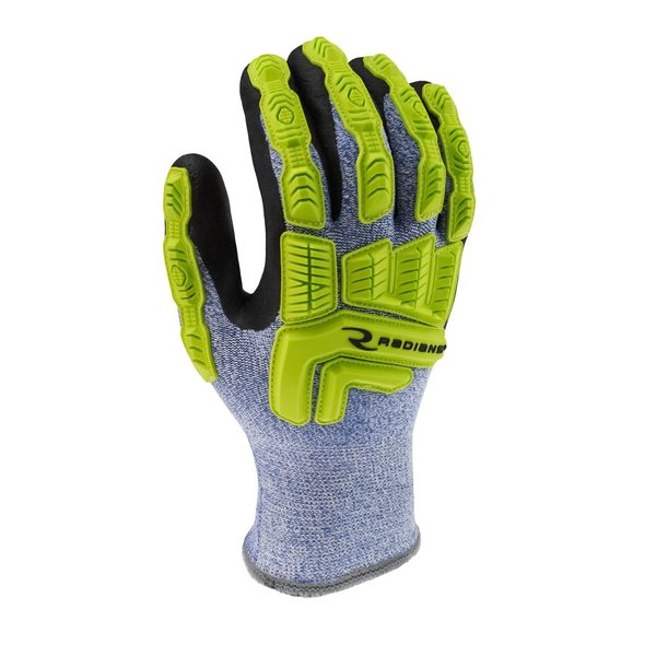 Hi-Vis Cold Protection Cut-Resistant Gloves, Acrylic Terry Lining, L