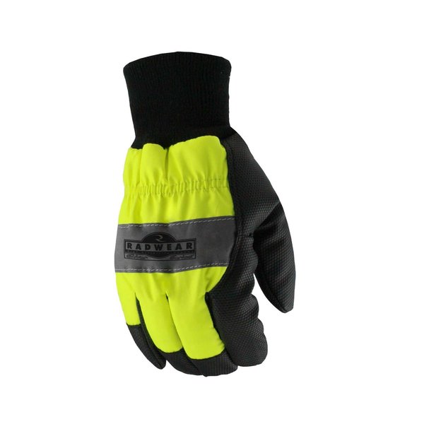 Hi-Vis Cold Protection Gloves, Thermal Lining, M