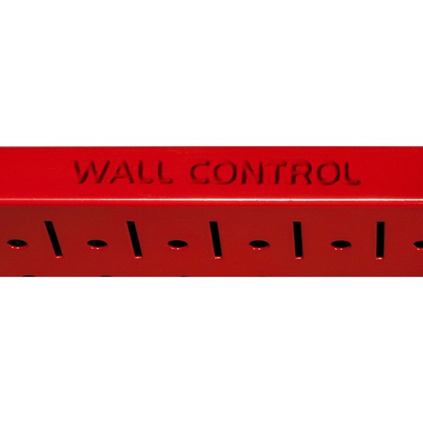 Commercial Kitchen Pegboard Rack, Red/White