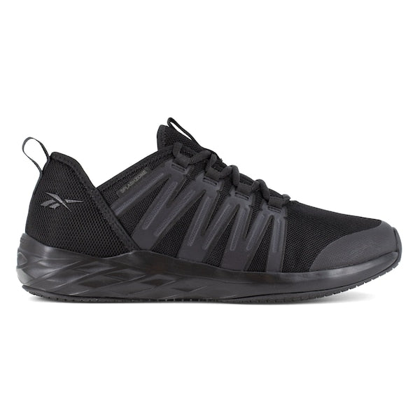 Mens Black Soft Toe Athlet Work Shoes, PR