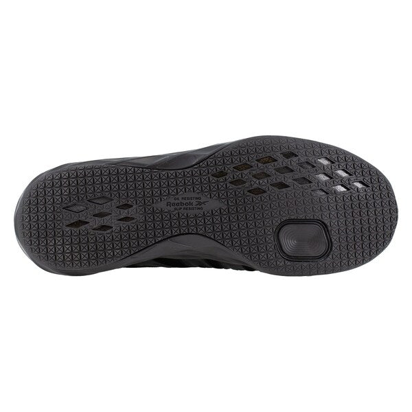 Mens Black Soft Toe Athlet Work Shoes, PR