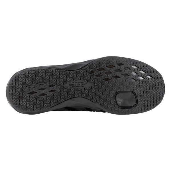 Mens Black Soft Toe Athlet Work Shoes, PR