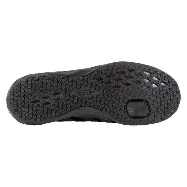 Mens Black Soft Toe Athlet Work Shoes, PR