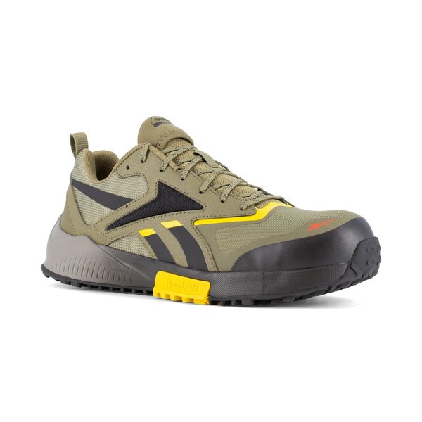 Mens Army Green Comp Toe Trail Runni, PR