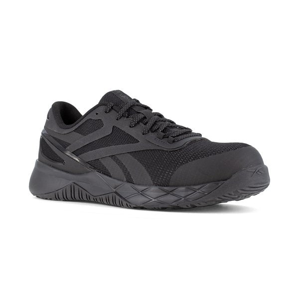 Athlet Work Shoes, Mens Black Comp Toe, PR