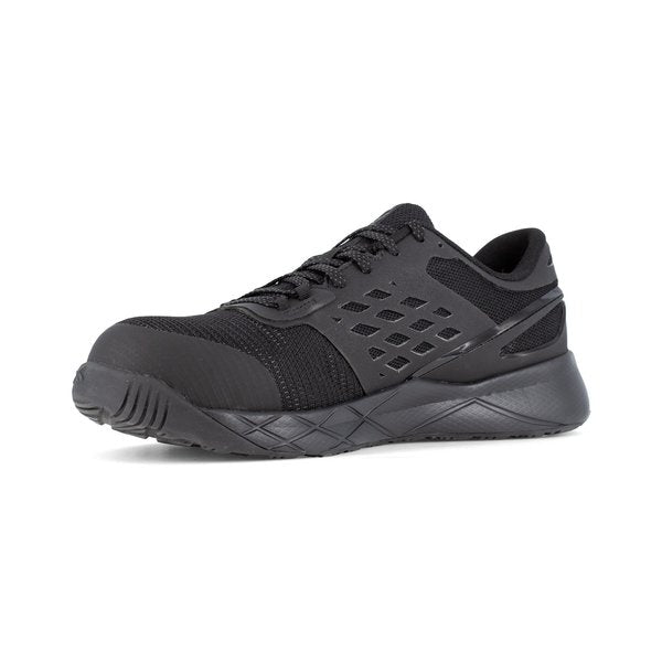 Athlet Work Shoes, Mens Black Comp Toe, PR