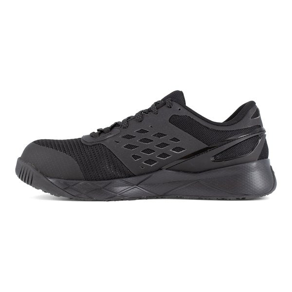 Athlet Work Shoes, Mens Black Comp Toe, PR