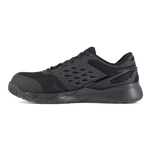 Athlet Work Shoes, Mens Black Comp Toe, PR