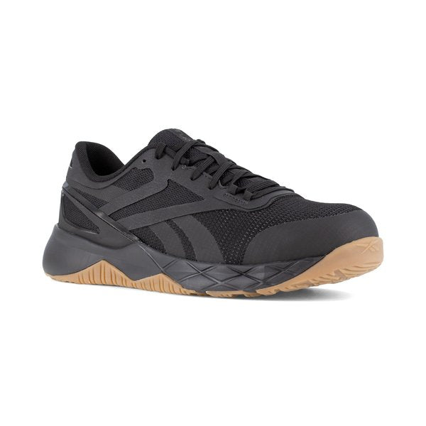 Athlet Work Shoes, Mens Black Comp Toe, PR