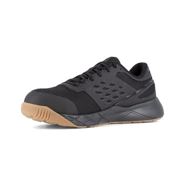 Athlet Work Shoes, Mens Black Comp Toe, PR