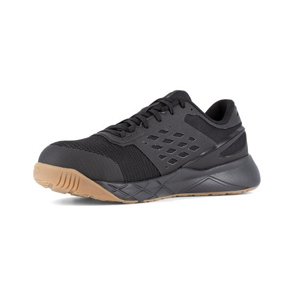 Athlet Work Shoes, Mens Black Comp Toe, PR