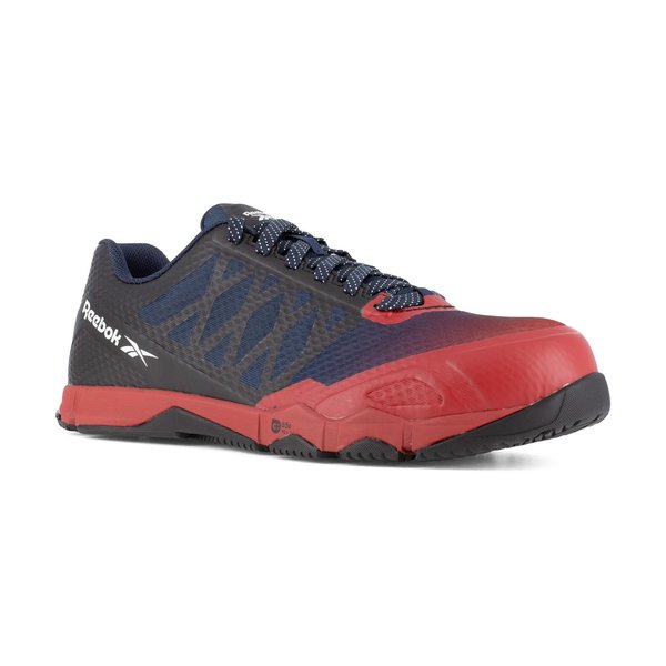 Mens Red, Navy, and Black Comp Toe A, PR