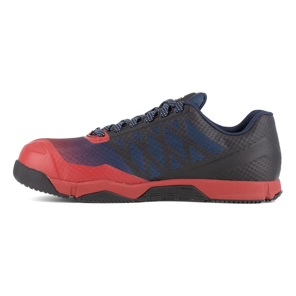 Mens Red, Navy, and Black Comp Toe A, PR