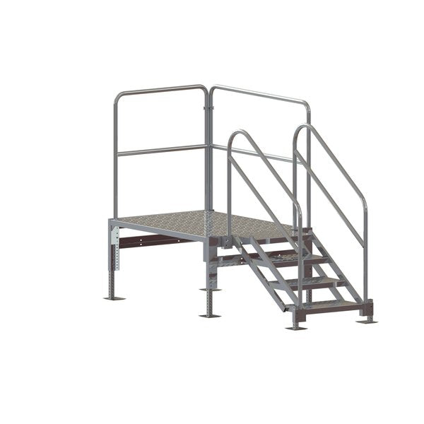 Stair Unit, Alum, 3 to 4 Steps, 1000 lb Cap