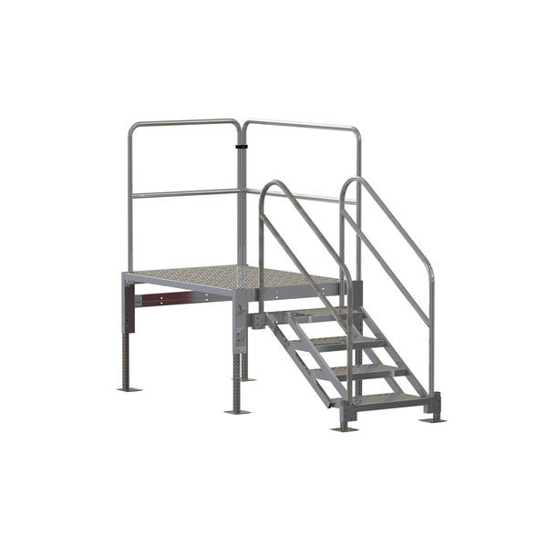 Stair Unit, Alum, 3 to 4 Steps, 1000 lb Cap