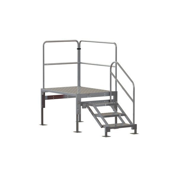 Stair Unit, Alum, 2 to 3 Steps, 1000 lb Cap