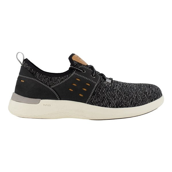 Mens Black Comp Toe Two Eye Tie Work, PR